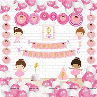 Ballerina Theme Paper Fan kit 