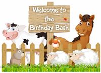 Barnyard entrance banner