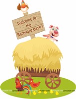 Barnyard welcome board