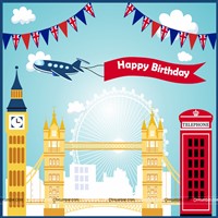 British Birthday theme Backdrop