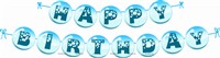 Bubbles Party theme Happy Birthday Banners