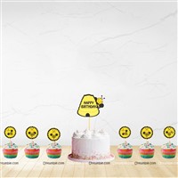 Bumble Bee Cupcake toppers(Set of 12)