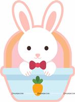 Bunny and Carrot Poster