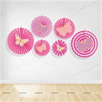 Butterfly Theme Paper Fans 
