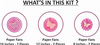 Butterfly Theme Paper Fans 