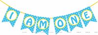 Boy 1st Birthday Banner