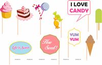 Candy Land Theme Photo Booth Props