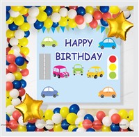 Backdrop Kits - Cars Birthday Party Decoration