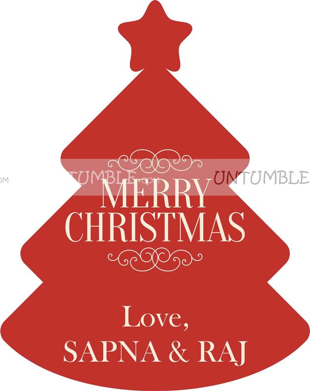 Christmas favour tags