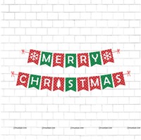 Christmas Banner kit with Balloons (Pck of 21)