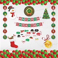 Christmas Party Decor Kit (Pack of 72 pcs)