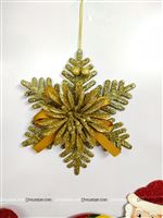 Gold Christmas Snow flake dangler