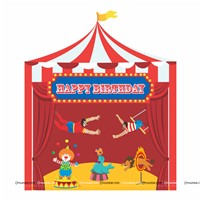 Circus  Theme Backdrop