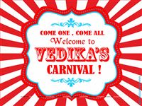 Circus Welcome Board