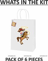 Cowboy Party Bags (set of 6 )