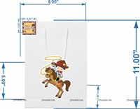 Cowboy Party Bags (set of 6 )
