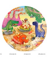 Birthday Party Plates - Dino Theme Supplies | Dinosaur Party Decorations