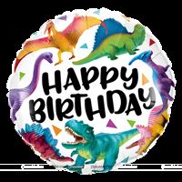 Colorful dinosaurs foil balloon (18 inch)