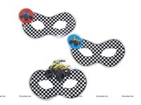 Dirt Bike Birthday theme Masks