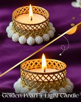 Golden Pearl T Light Candle