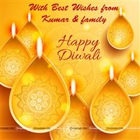 Gold Lamp diwali tags