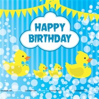 Duck Theme Backdrop 4 feet x 4 feet, Pack of 1