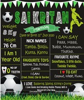 Chalkboard posters - Football theme birthday party supplies | Football decor