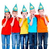 Yellow Duck Party Caps (Set of 6)