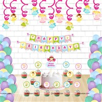 Fairy Princess Theme Swirls and Toppers Kit