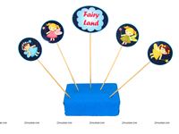 5 toppers with base centerpeice