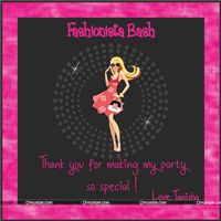 Fashionista Thank you Cards