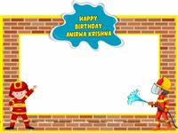 Fireman theme photo booth