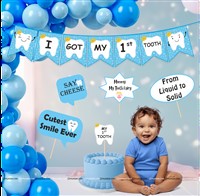 First Tooth Banner and Prop Kit (Pack of 26 pcs)