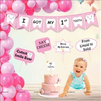 First Tooth Banner and Prop Kit (Pack of 26 pcs)