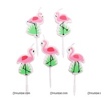 Flamingo Character Candle 5pcs