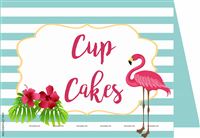 Flamingo Food labels Blue