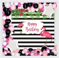 Backdrop Kits - Flamingo theme birthday party supplies & decor