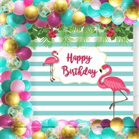 Backdrop Kits - Flamingo theme birthday party supplies & decor