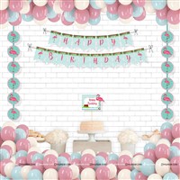 Flamingo Banner & Dangler Kit (Pack of 24 pcs)
