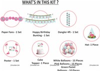 Flamingo Theme Paper Fan Kit