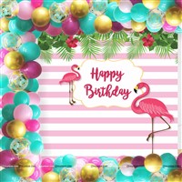 Backdrop Kits - Flamingo theme birthday party supplies & decor