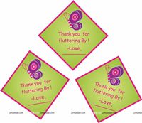 Garden theme thank you cards