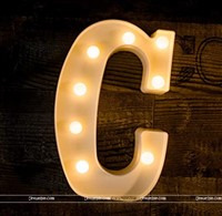 Alphabet C Marquee Light