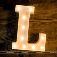 Alphabet L Marquee Light