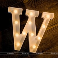 Alphabet W Marquee Light