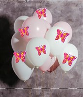 Purple & Yellow Butterfly Decor Stickers- 1 Set