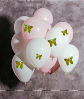Green & Orange Butterfly Decor Stickers- 1 Set