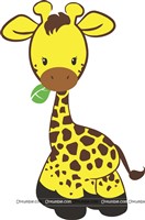Giraffe Birthday theme Posters / Cutouts