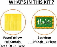 Haldi Foil Kit with Backdrop