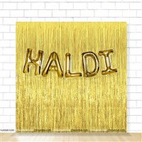 Haldi Foil Balloon Curtain Kit
